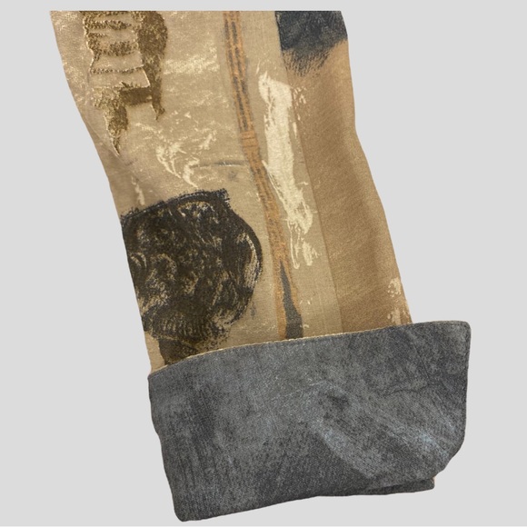 Vintage Dorothy Schoelen Platinum Artistic Painted Looking Cropped Jacket - Picture 7 of 10